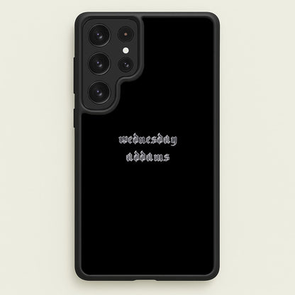 Wednesday Typogrophy  - Wednesday Phone Case for Galaxy S22 Ultra