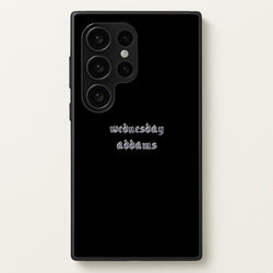 Wednesday Typogrophy  - Wednesday Phone Case for Galaxy S24 Ultra