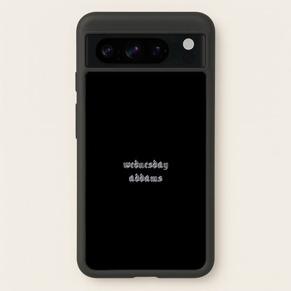 Wednesday Typogrophy  - Wednesday Phone Case for Google Pixel 8 Pro