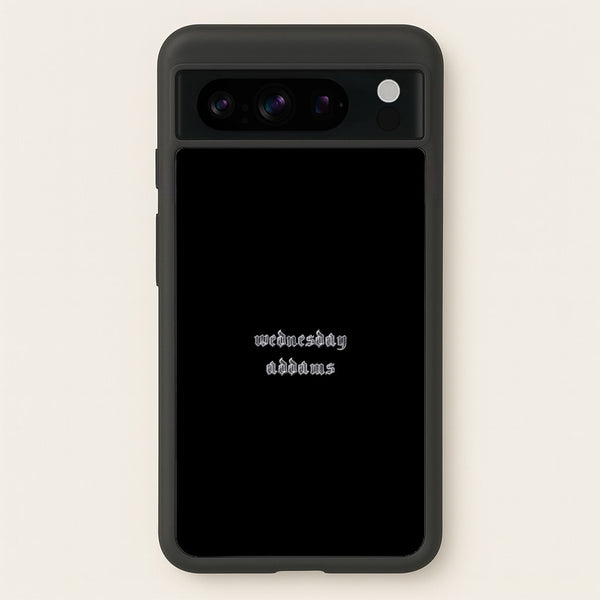 Wednesday Typogrophy  - Wednesday Phone Case for Google Pixel 8 Pro