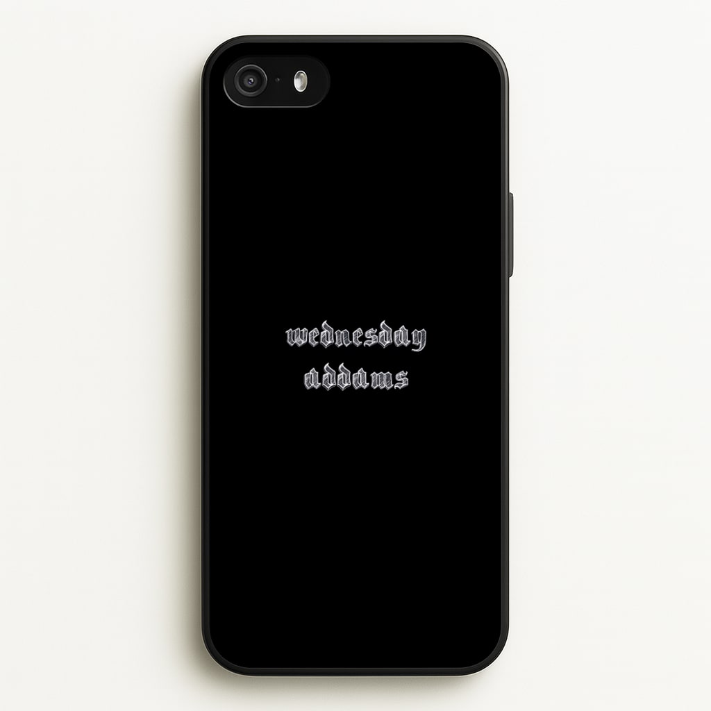 Wednesday Typogrophy  - Wednesday Phone Case for iPhone 5 / 5s / SE 2016