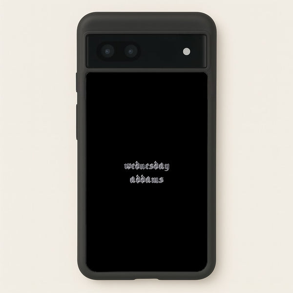 Wednesday Typogrophy  - Wednesday Phone Case for Google Pixel 7a