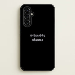 Wednesday Typogrophy  - Wednesday Phone Case for Galaxy A54