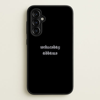 Wednesday Typogrophy  - Wednesday Phone Case for Galaxy A54