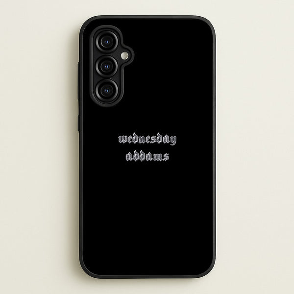 Wednesday Typogrophy  - Wednesday Phone Case for Galaxy A54