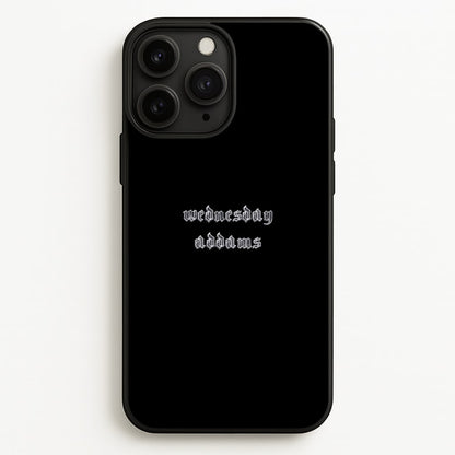 Wednesday Typogrophy  - Wednesday Phone Case for iPhone 11 Pro