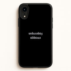 Wednesday Typogrophy  - Wednesday Phone Case for iPhone XR