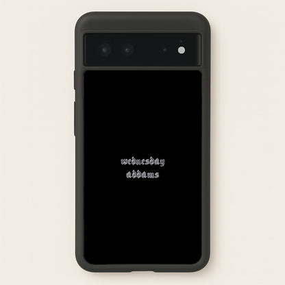 Wednesday Typogrophy  - Wednesday Phone Case for Google Pixel 6