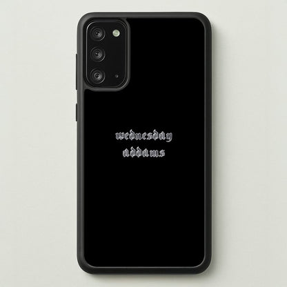 Wednesday Typogrophy  - Wednesday Phone Case for Galaxy Note 20