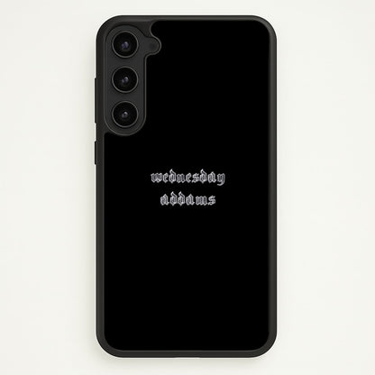Wednesday Typogrophy  - Wednesday Phone Case for Galaxy S23 Plus
