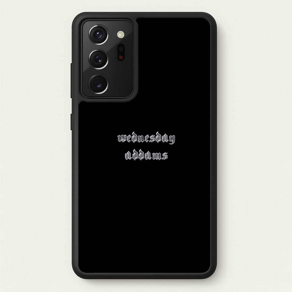 Wednesday Typogrophy  - Wednesday Phone Case for Galaxy Note 20 Ultra