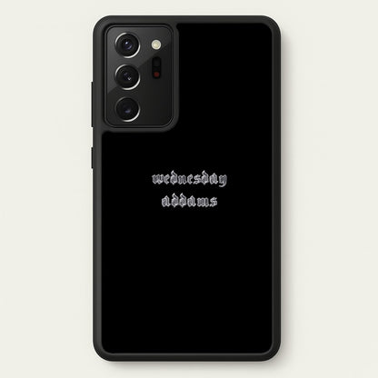 Wednesday Typogrophy  - Wednesday Phone Case for Galaxy Note 20 Ultra
