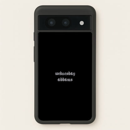 Wednesday Typogrophy  - Wednesday Phone Case for Google Pixel 8a