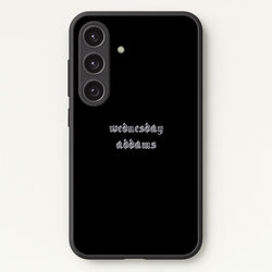 Wednesday Typogrophy  - Wednesday Phone Case for Galaxy S24