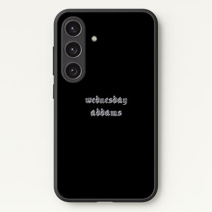 Wednesday Typogrophy  - Wednesday Phone Case for Galaxy S24