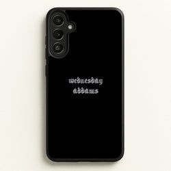 Wednesday Typogrophy  - Wednesday Phone Case for Galaxy A34