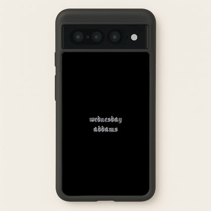 Wednesday Typogrophy  - Wednesday Phone Case for Google Pixel 7 Pro