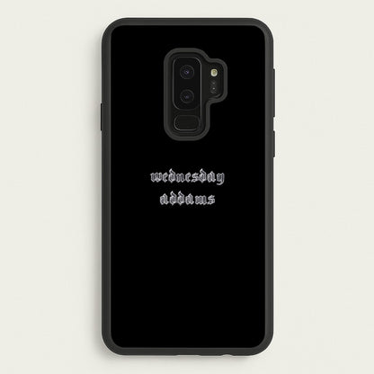 Wednesday Typogrophy  - Wednesday Phone Case for Galaxy S9 Plus