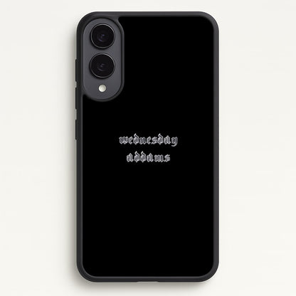 Wednesday Typogrophy  - Wednesday Phone Case for Galaxy S25 Edge