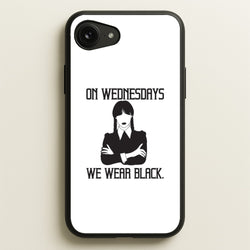 On Wednesdays We Wear Black  - Wednesday Phone Case for iPhone 16e
