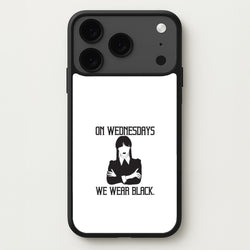 On Wednesdays We Wear Black Phone Case for iPhone 17 Pro