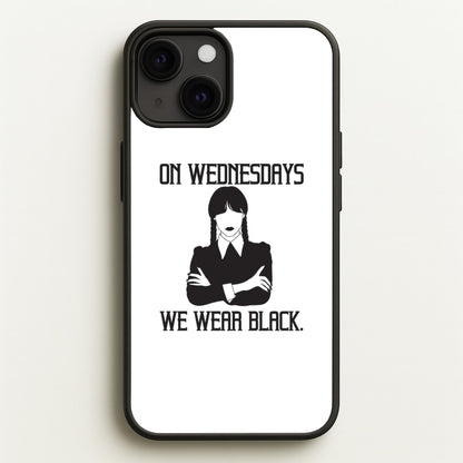 On Wednesdays We Wear Black  - Wednesday Phone Case for iPhone 13 Mini