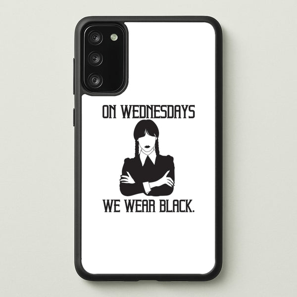 On Wednesdays We Wear Black  - Wednesday Phone Case for Galaxy A41