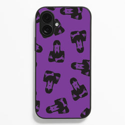 Addams Pattern  - Wednesday Phone Case for iPhone 16 Plus