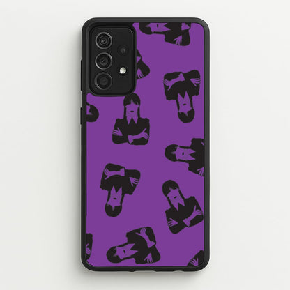 Addams Pattern  - Wednesday Phone Case for Galaxy A52 / A52s