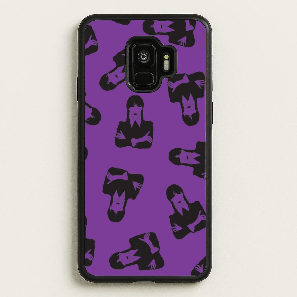 Addams Pattern  - Wednesday Phone Case for Galaxy S9