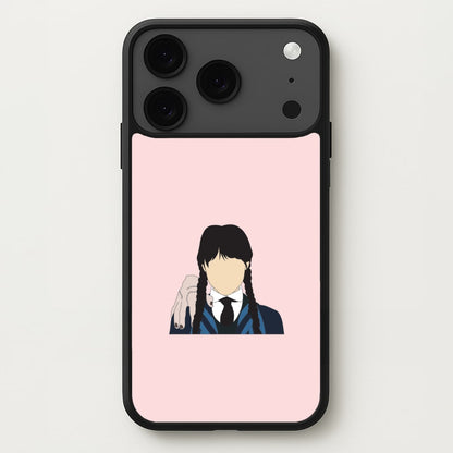 Wednesday And Thing Phone Case for iPhone 17 Pro Max