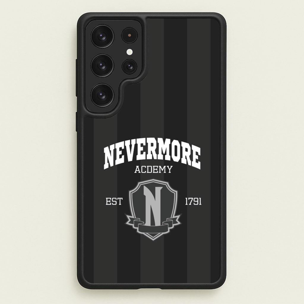Addams Academy Gray  - Wednesday Phone Case for Galaxy S22 Ultra