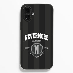 Addams Academy Gray  - Wednesday Phone Case for iPhone 16 Plus