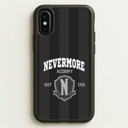 Addams Academy Gray  - Wednesday Phone Case for iPhone X / XS