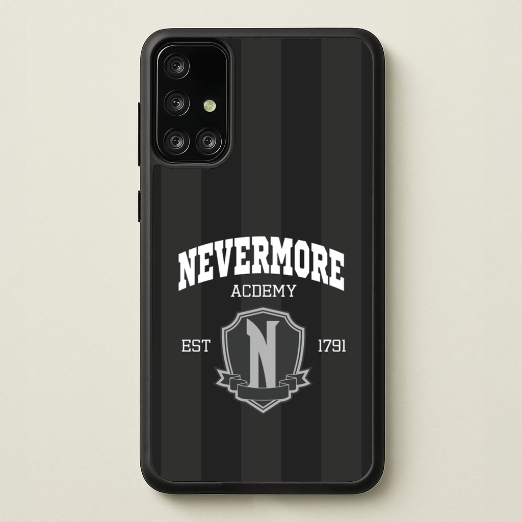 Addams Academy Gray  - Wednesday Phone Case for Galaxy A71