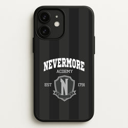 Addams Academy Gray  - Wednesday Phone Case for iPhone 11