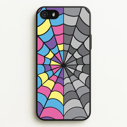 Colourful And Gray Spiderweb  - Wednesday Phone Case for iPhone 5 / 5s / SE 2016