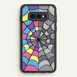 Colourful And Gray Spiderweb  - Wednesday Phone Case for Galaxy S10e
