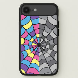 Colourful And Gray Spiderweb Phone Case for iPhone 17 Air