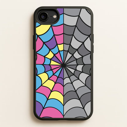 Colourful And Gray Spiderweb  - Wednesday Phone Case for iPhone 6 / 7 / 8 / SE