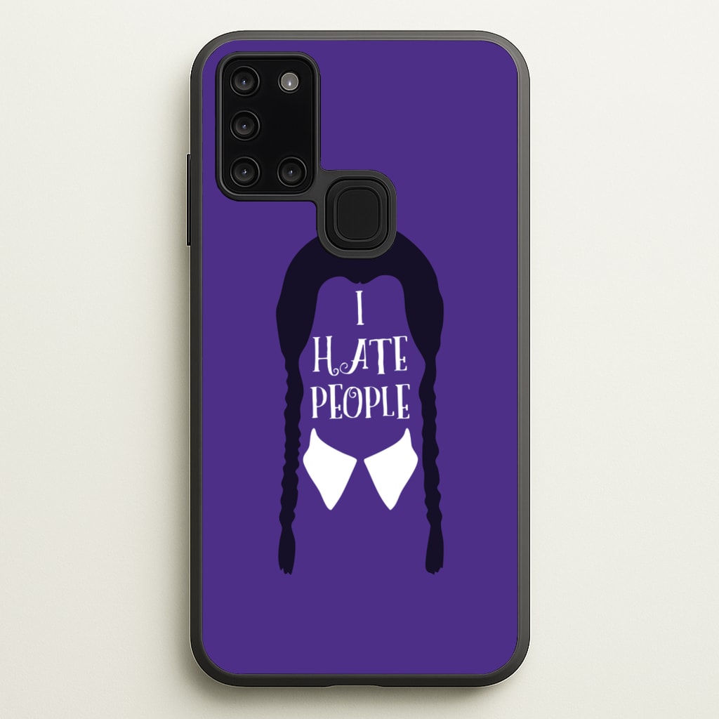 I Hate People  - Wednesday Phone Case for Galaxy A21s