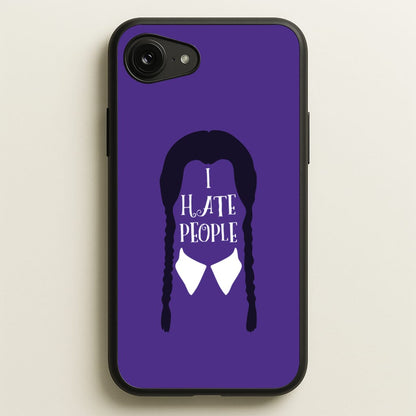 I Hate People  - Wednesday Phone Case for iPhone 16e