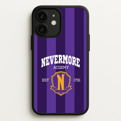 Addams Academy Purple  - Wednesday Phone Case for iPhone 11