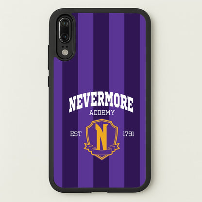 Addams Academy Purple  - Wednesday Phone Case for Huawei P20