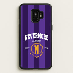 Addams Academy Purple  - Wednesday Phone Case for Galaxy S9