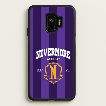 Addams Academy Purple  - Wednesday Phone Case for Galaxy S9