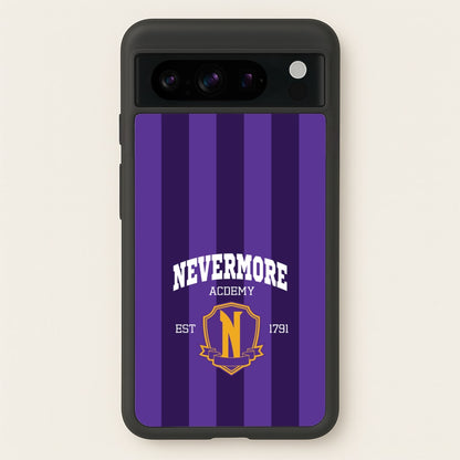 Addams Academy Purple  - Wednesday Phone Case for Google Pixel 8 Pro