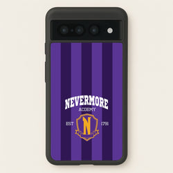 Addams Academy Purple  - Wednesday Phone Case for Google Pixel 7 Pro