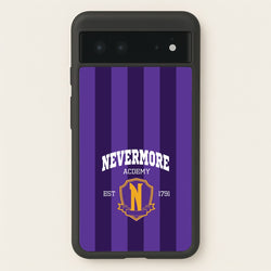 Addams Academy Purple  - Wednesday Phone Case for Google Pixel 6