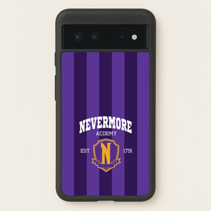 Addams Academy Purple  - Wednesday Phone Case for Google Pixel 6